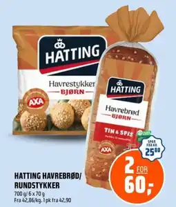 Coop Obs HATTING HAVREBRØD/ RUNDSTYKKER tilbud