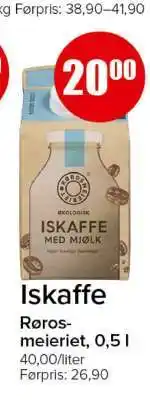 Spar Iskaffe Rørosmeieriet, 0,5 l tilbud
