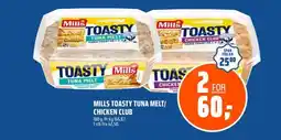 Coop Obs Mills toasty tuna melt/ chicken club tilbud