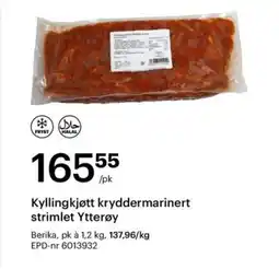 Storcash Kyllingkjøtt kryddermarinert strimlet Ytterøy tilbud