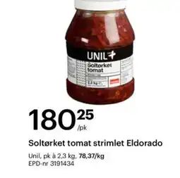 Storcash Unil Soltørket tomat strimlet Eldorado tilbud