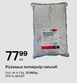 Storcash Unil Pizzasaus tomatpulp naturell tilbud