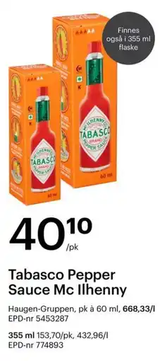 Storcash Tabasco Pepper Sauce McIlhenny tilbud