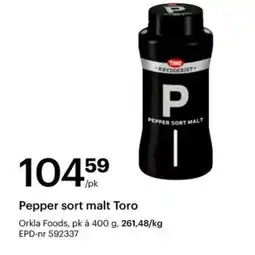 Storcash Pepper sort malt Toro tilbud