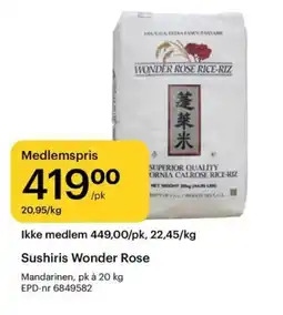 Storcash Mandarinen Sushiris Wonder Rose tilbud
