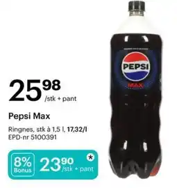 Storcash Pepsi Max tilbud