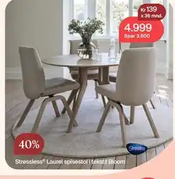 Møbelringen Stressless Laurel spisestol tilbud