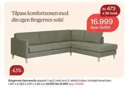 Møbelringen Bragernes hjørnesofa tilbud