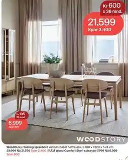 Møbelringen WoodStory Floating spisebord tilbud