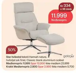 Møbelringen Star hvilestol tilbud