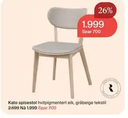 Møbelringen Kato spisestol tilbud