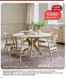 Møbelringen WoodStory spisebord tilbud