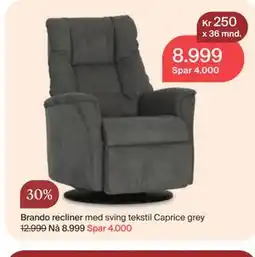 Møbelringen Brando recliner tilbud