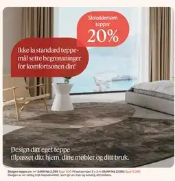 Møbelringen Skagen teppe tilbud