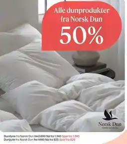 Møbelringen Alle dunprodukter fra Norsk tilbud