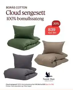Møbelringen Cloud sengesett tilbud