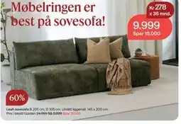 Møbelringen Leah sovesofa tilbud