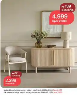 Møbelringen Meta skjenk tilbud