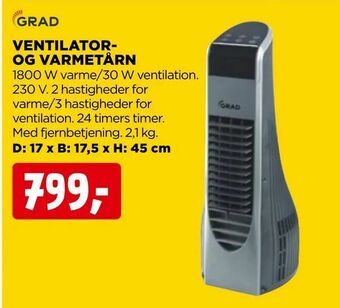jem & fix Ventilator og varmetårn tilbud