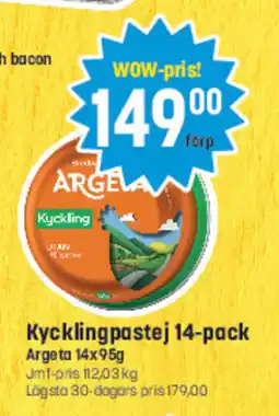 Eurocash Kycklingpastej 14-pack tilbud