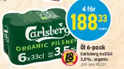 Eurocash Öl 6-pack Carlsberg tilbud