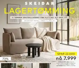Skeidar CHARLES SOFA tilbud