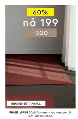 Skeidar FINSE LØPER tilbud