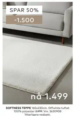 Skeidar SOFTNESS TEPPE tilbud
