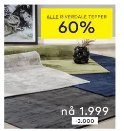 Skeidar ALLE RIVERDALE TEPPER tilbud