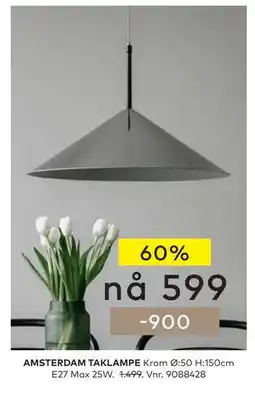Skeidar AMSTERDAM TAKLAMPE tilbud
