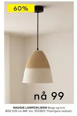 Skeidar MADDIE LAMPESKJERM tilbud