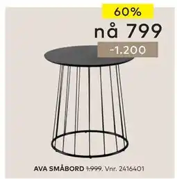 Skeidar AVA SMÅBORD tilbud