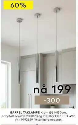 Skeidar BARREL TAKLAMPE tilbud