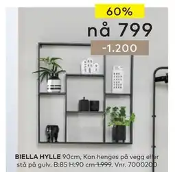 Skeidar BIELLA HYLLE tilbud