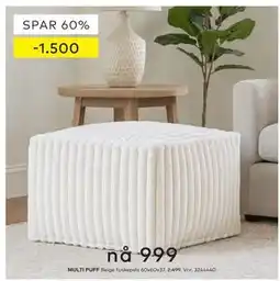 Skeidar MULTI PUFF tilbud