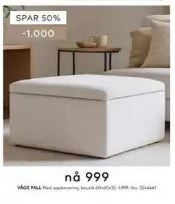 Skeidar VÅGE PALL tilbud