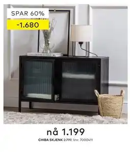 Skeidar CHIBA SKJENK tilbud