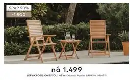 Skeidar LERVIK POSISJONSSTOL tilbud