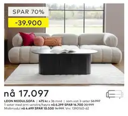 Skeidar LEON MODULSOFA tilbud