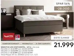 Skeidar SENSITIVE 400 KONTINENTAL tilbud