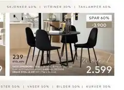 Skeidar VENUS STOL tilbud