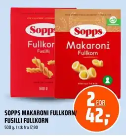 Coop Obs Sopps makaroni fullkorn/ fusilli fullkorn tilbud