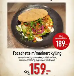 Coop Obs Focachette m/marinert kylling tilbud