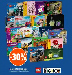Coop Obs PÅ ALL LEGO UNDER 300,- tilbud