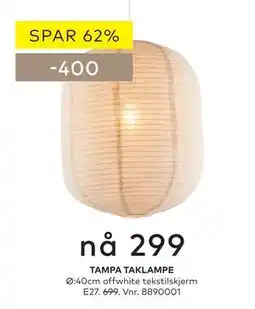 Skeidar TAMPA TAKLAMPE tilbud