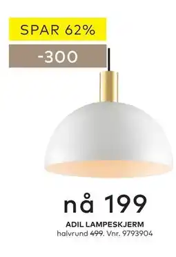 Skeidar ADIL LAMPESKJERM tilbud