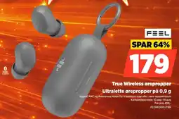 POWER Feel True Wireless ørepropper Ultralette ørepropper på 0,9 g tilbud