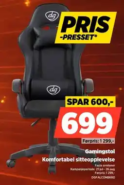 POWER Gamingstol Komfortabel sitteopplevelse tilbud