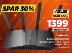 POWER Asus Trådløs ruter Dekning i hele hjemmet tilbud