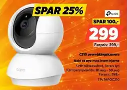 POWER Tp-link C210 overvåkingskamera Hold et øye med hvert hjørne tilbud